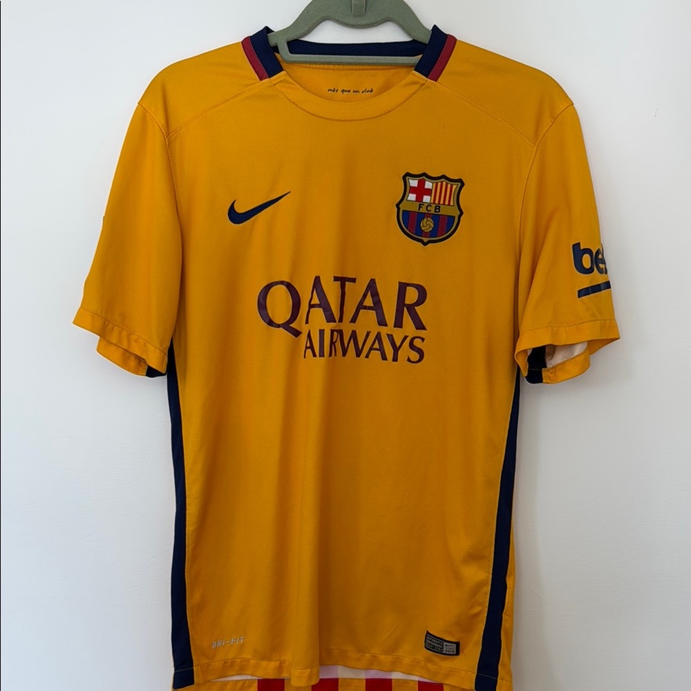 Nike Yellow FC Barcelona Jersey